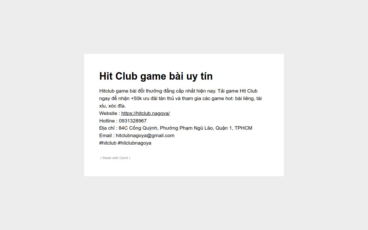 Hitclub Co - Trải Nghiệm Giải Trí Đỉnh Cao và Hơn Thế Nữa